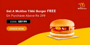 McDonald Coupons & Deals: Free Burger + Flat 50% Off